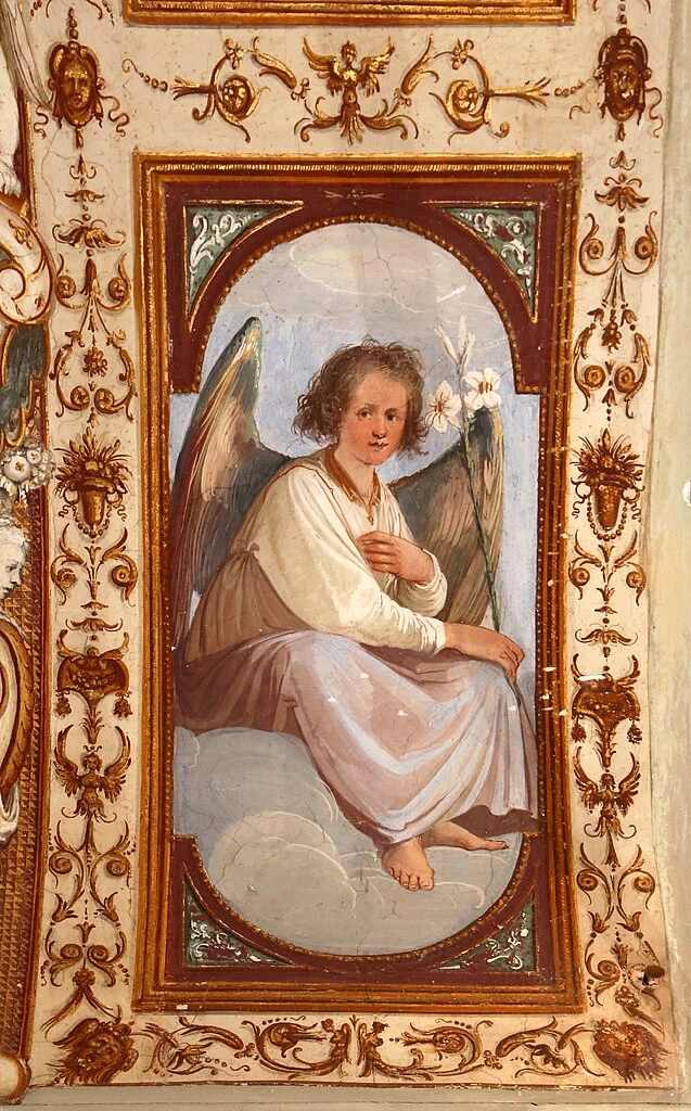 Giovanni Mannozzi - Accademia di Belle Arti, Cappella della Crocetta o di Giovanni da san Giovanni, Angelo sulla volta 2